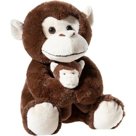 HEUNEC Plüschtier Affe mit Baby,