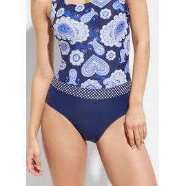 bonprix Badeanzug Damen Blau 40