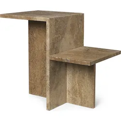 Distinct Travertine Tischchen braun