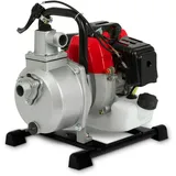 Eberth 2PS Wasserpumpe 12.000l/h und 17,5m Förderhöhe, 1 Zoll Anschluss, Gartenpumpe Schmutzwasserpumpe mit 2-Takt-Motor 7m Ansaughöhe,