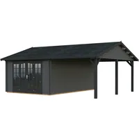 Palmako Gartenhaus Irene 19,0+16,2 m2 - 44mm naturbelassen