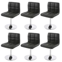 MCW Esszimmerstuhl Cadiz Kunstleder schwarz 6er Set