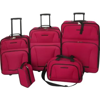 vidaXL Koffer-Set 5-tlg. rot