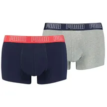 Puma BASIC TRUNK Blau/Grau S 2er Pack