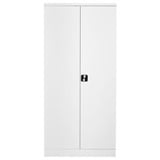 PROREGAL Stahlschrank Bee | HxBxT 195x92x60 cm | Weiß