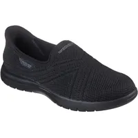SKECHERS Damen On-The-go Flex Stretch Fit Hands Free Slip-ins Flacher Slipper, Schwarz/Schwarz, 40 EU