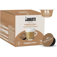 Bialetti-Kaffee Dolce Gusto®-kompatible Kapseln – Cappuccino – 96 Kapseln
