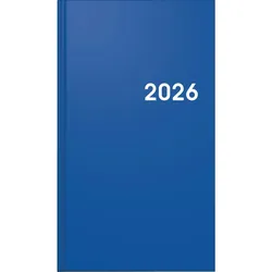 Brunnen Wochen-Sichtkalender 756 8,7x15,3cm 1 Woche/2 Seiten Balcron blau 2026