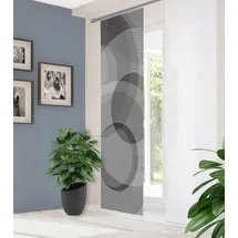 home in green Schiebegardine AFONSO 1, Stk. tlg. DIGITALBEDRUCKT, BAMBUSOPTIK RECYCELT