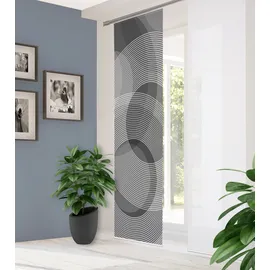 home in green Schiebegardine AFONSO 1, Stk. tlg. DIGITALBEDRUCKT, BAMBUSOPTIK RECYCELT