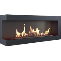 Bioethanol Ethanol Kamin Biokamin DELTA 1200 Schwarz Standkamin Ethanol