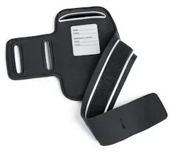 Arendo Smartphone-Tragegurt, Fitness Armband für 4,7` Smartphones, Schlüsselfach, Reflektorstreifen