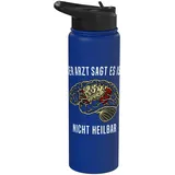 Akkordeon Mann Handharmonika Lustige Sprüche Akkordeon Stainless Steel Insulated Water Bottle
