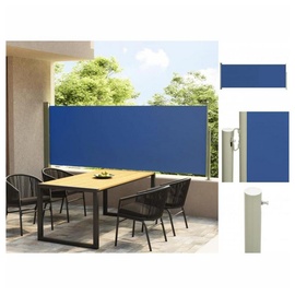 vidaXL Ausziehbar Seitenmarkise 300 x 117 cm blau 317830