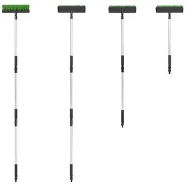 PRO PLUS Straßenbesen Teleskop mit Gartenschlauchanschluss 82,5-210,5 cm