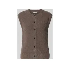 Marc O'Polo Regular Fit Weste aus Frottee, Taupe, S