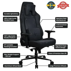 Arozzi Vernazza XL Gaming-Stuhl Schwarz PC