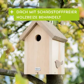 Siena Garden Nistkasten WaldgezwitscherKiefer FSC 100 17x19x29cm, Einflugloch 32mm