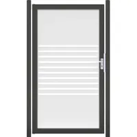 GROJA GroJaAmbiente Tor Streifen DIN: rechts Rahmen DB703