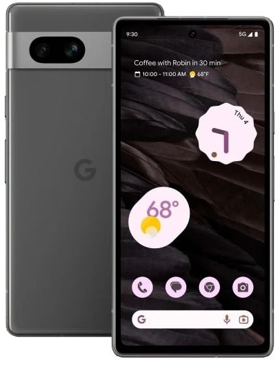 Pixel 7a 5G Smartphone 15,5 cm (6.1 Zoll) 128 GB Android 64 MP Dual Kamera Dual Sim (Charcoal)