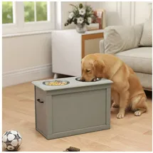 PawHut Napf MDF, Edelstahl