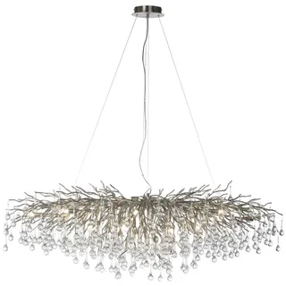 Paul Neuhaus Pendelleuchte Icicle Alu, Eisen, Stahl & Metall Silber 75 x 150 cm