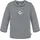 normani Outdoor Sports Baby Merino Longsleeve Taupo in Grau gestreift | Gr.: 74/80