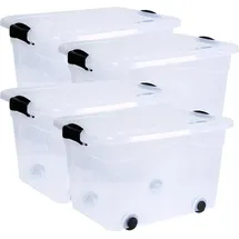 Siena Garden Aufbewahrungsbox Anzio 45 x 33,5 x 25 cm 4-tlg. transparent