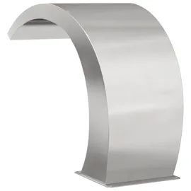 vidaXL Wasserfall Poolbrunnen Silber 61 x 30 x 71 cm