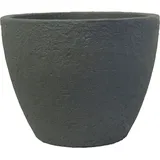 Pflanzkübel Stone 80 cm Durchmesser aus Kunststoff Steinoptik - Grau