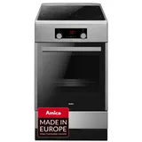 Amica Standherd 65 l Elektro Induktionskochfeld 11 Backofenfunktionen SteamClean SensorTouch SoftClose – standherd induktion Edelstahl