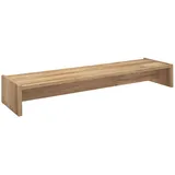 CARO-Möbel Monitorständer Zoom für 2 Monitore 100 x 15 x 27 cm Braun