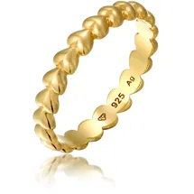 Elli Ring 925 Sterling Silber in Gold | Gr.: 58