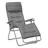 Lafuma Futura BeComfort Relaxsessel 70 x 83 x 117 cm silber klappbar