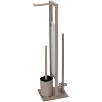 Wenko WC-Garnitur Rivalta taupe Metall