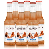 Monin Caramel Light Sirup 250 ml - Für Cocktail und Kaffee (6er Pack)