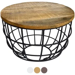 Couchtisch Lexington Wohnzimmer 55cm Massivholz nachhaltig tabacco