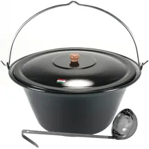 Grillplanet Gulaschkessel 30 Liter schwarz