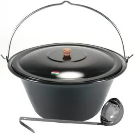 Grillplanet Gulaschkessel 30 Liter schwarz