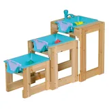 Happy People 75282 Wasser-Spieltische 3er Set mit Schleusenfunktion