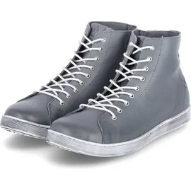 Andrea Conti Damen High Top Sneaker Schnürer Leder dynamisch 0341500, Grau,40 EU