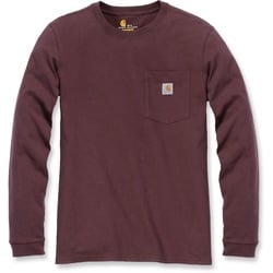 Carhartt Workwear Pocket Vrouwen Shirt met lange mouwen, rood, XS