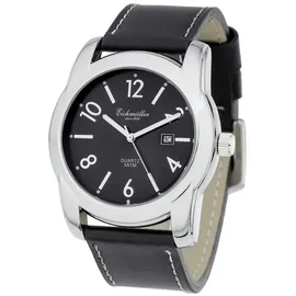 EICHMÜLLER RE1181 Elegante XL Herrenuhr Schwarz 45 mm