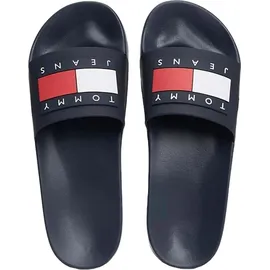 Tommy Hilfiger Pool Slide Essential Blau 40