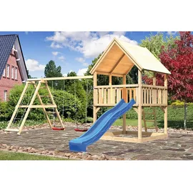 Akubi Spielturm Luis Set C mit Rutsche blau 89373