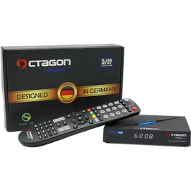 Octagon SFX6008 IP WL Full-HD H.265 HEVC, E2 Linux Set-Top Box & Smart Internet TV Receiver, Sat to Client Support, DLNA, YouTube, Web-Radio, 150Mbit WiFi intern, HDMI, schwarz