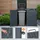 ML-Design Mülltonnenbox 2Er für 2 Tonnen 240L 132x80x116,3 cm Anthrazit Stahl