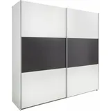 Rauch Schwebetürenschrank Borba 218 x 210 x 59 cm Schwarz/Weiß