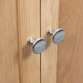 vidaXL Eckschrank 80x33,5x78 cm Massivholz Eiche