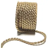 s.dekoda Kordel 10m x 6mm Gold Lurex Drehkordel Dekoband Kordelband Kordelschnur